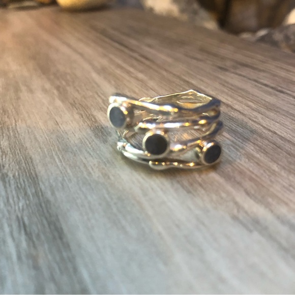 Silver Sodalite Artisan Ring 9 - Picture 10 of 11